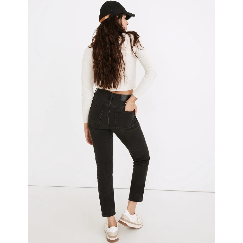 Madewell Classic Straight Jean Lunar Wash Black Vintage Y2K‎ High Rise Size 25P